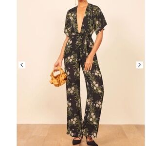Reformation Lemongrass Jumpsuit Size 4